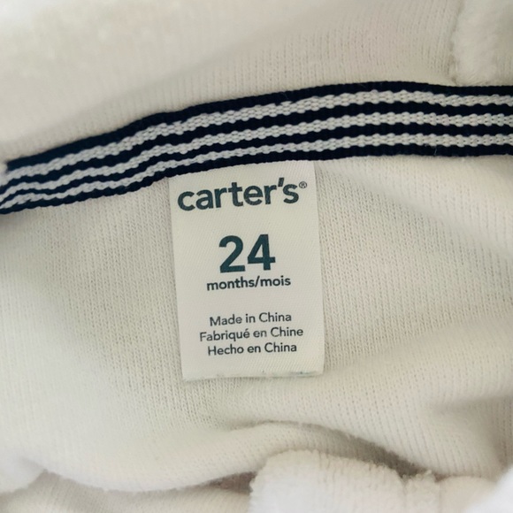 Carter’s Baby Girls White Terry Swim Coverup Size 24 Months - Picture 8 of 9